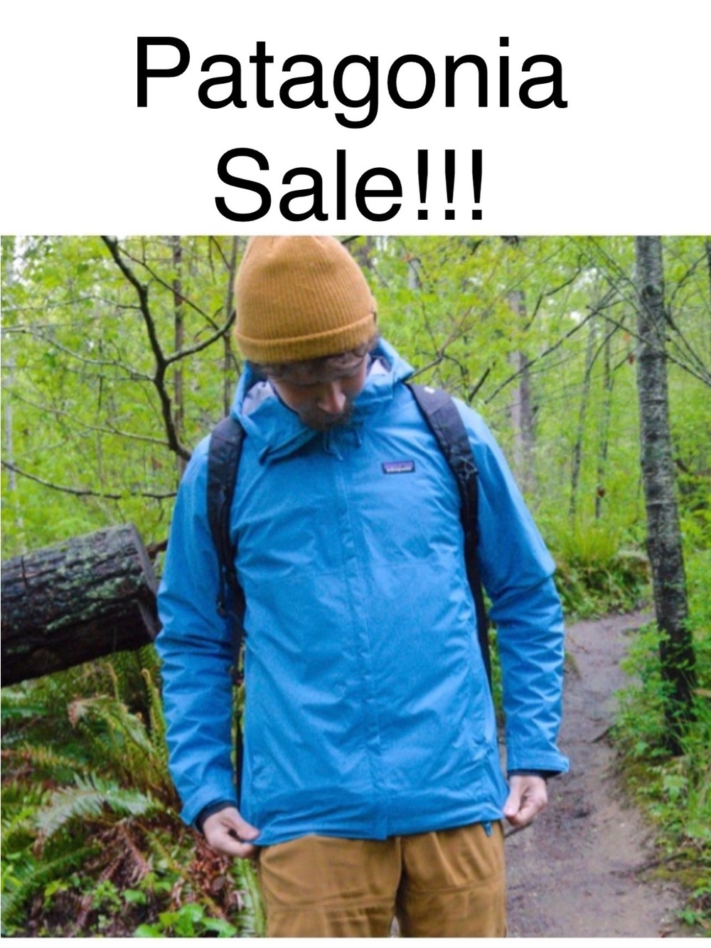 Patagonia NEW Bright Blue Men's Rain Shell with Hood size Large ☔️ - Picture 11 of 11